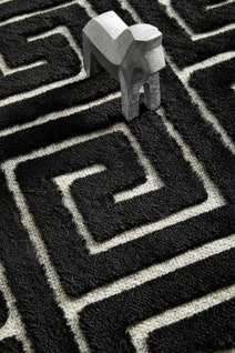 Rug Culture York Medium Black & Natural Rug 300X80CM - YRK-ALIC-GLD-300X80 hero image