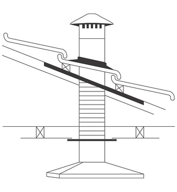 Abey RHVT6 Vertical Tiled Roof Ducting Kit 150mm product image