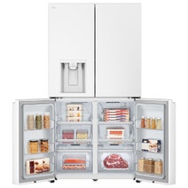 LG 637L French Door Fridge Matte White GF-L700MWH hero image