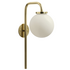 CTO Lighting Big Bulb Wall Light - Opal and Brass BULWAOPBGO image NaN