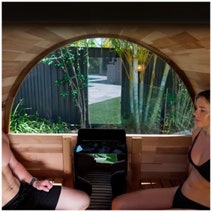 Revel Edenview 4 Person Traditional Cedar Barrel Sauna R-BT-CEDAR-4P hero image