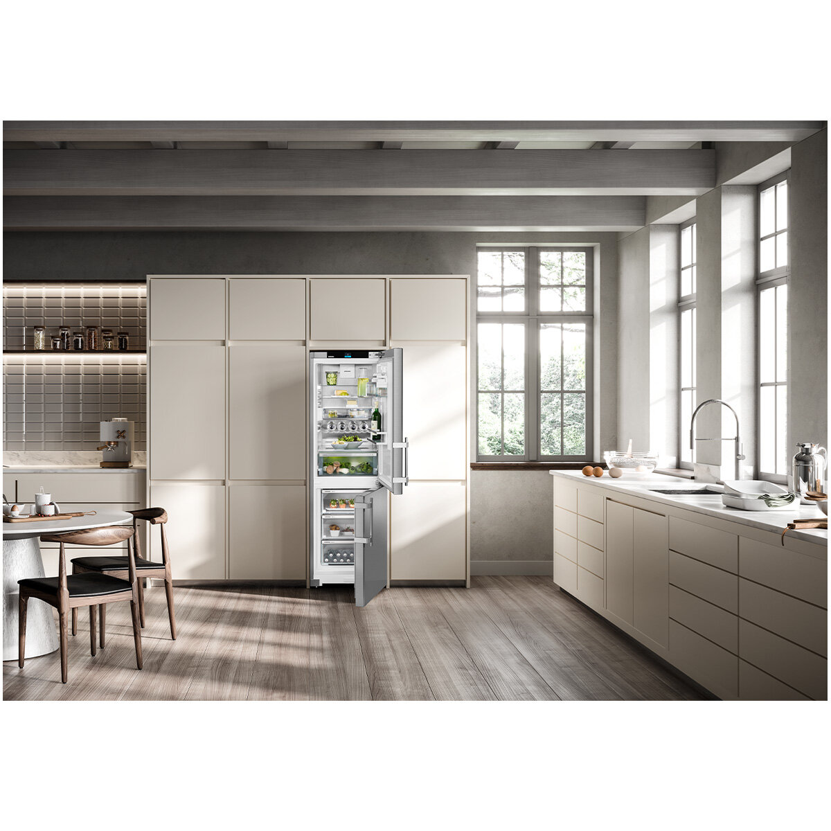 Liebherr 332L Bottom Mount Fridge with Easy Fresh and VarioTemp Right Hinge SCNSDH5253RHH hero image