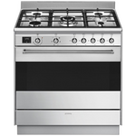 Smeg 90cm Classic Freestanding Dual Fuel Oven/Stove FS9606XS1 hero image