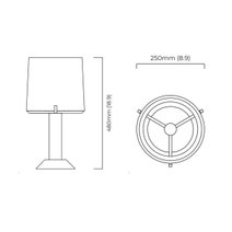 CTO Lighting Acropolis Table Light ACRTAOHABS hero image