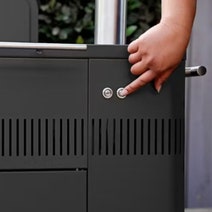EVERDURE HUB Charcoal BBQ with Rotisserie Black HBCE2BB hero image