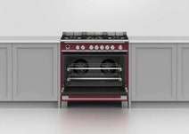 Fisher & Paykel Series 9 90cm Classic Freestanding Dual Fuel Pyrolytic Cooker Red OR90SCG6R1 hero image