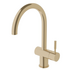 Sussex Taps Voda Sink Mixer Curved Brushed Brass Gold VSMC-40 image NaN