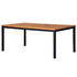 Reddie Bob Rectangle Dining Table Natural Teak Black Base DTBO160X90X75W1M1 image NaN