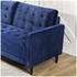 Zinus 3 Seater Sofa Mid-Century Velvet Couch Benton - Navy Blue AU-USSBTF-3NV image NaN