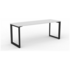 OLG Anvil Straightline Desk 1800x600 White Worktop and Black Frame OG_ANBSD186_W image NaN