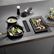 Miele 80cm Silence Induction Cooktop with Vapour Extraction KMDA7473FLA hero image