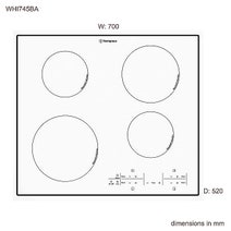 Westinghouse WHI745BA 70cm Induction Cooktop hero image