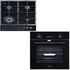 Brohn 60cm Electric 10 Function Oven and Gas Cooktop Pack BRCSG6001BLK image NaN