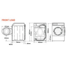 Speed Queen 10kg/9kg Washer Natural/LP Gas Dryer Stack ATGE9ABLACK hero image