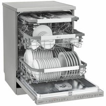 LG 60cm 15 Place QuadWash Dishwasher in Platinum Steel Finish with TrueSteam XD3A25PS hero image