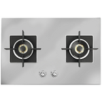 Ilve 76cm Natural Gas 2 Burner Cooktop ILAS762X hero image
