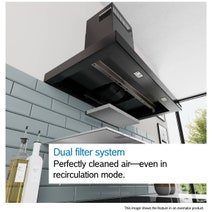 Bosch 90cm Series 6 Canopy Rangehood Matt Black DWB97DN65A hero image