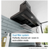 Bosch 90cm Series 6 Canopy Rangehood Matt Black DWB97DN65A image NaN