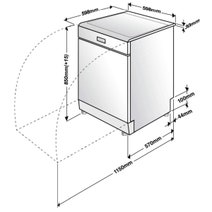 Euromaid 60cm Freestanding Dishwasher EDWB16G hero image