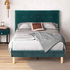 Zinus Willow Double Upholstered Bed Base Green Velvet AU-FPPOPB-12D image NaN