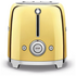 Smeg 50s Retro Style 2 Slice Toaster Gold TSF01GOAU image NaN