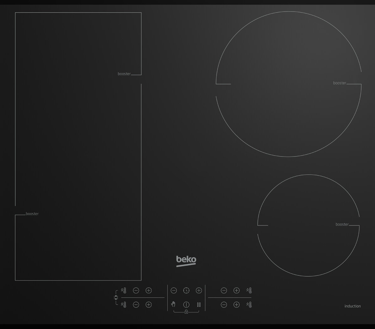 Beko 60cm Induction Direct Access Touch Control Cooktop BCT600IG hero image