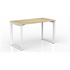 OLG Anvil Straightline Desk 1200x600 New Oak Worktop with White Frame OG_ANSD126_NO image NaN