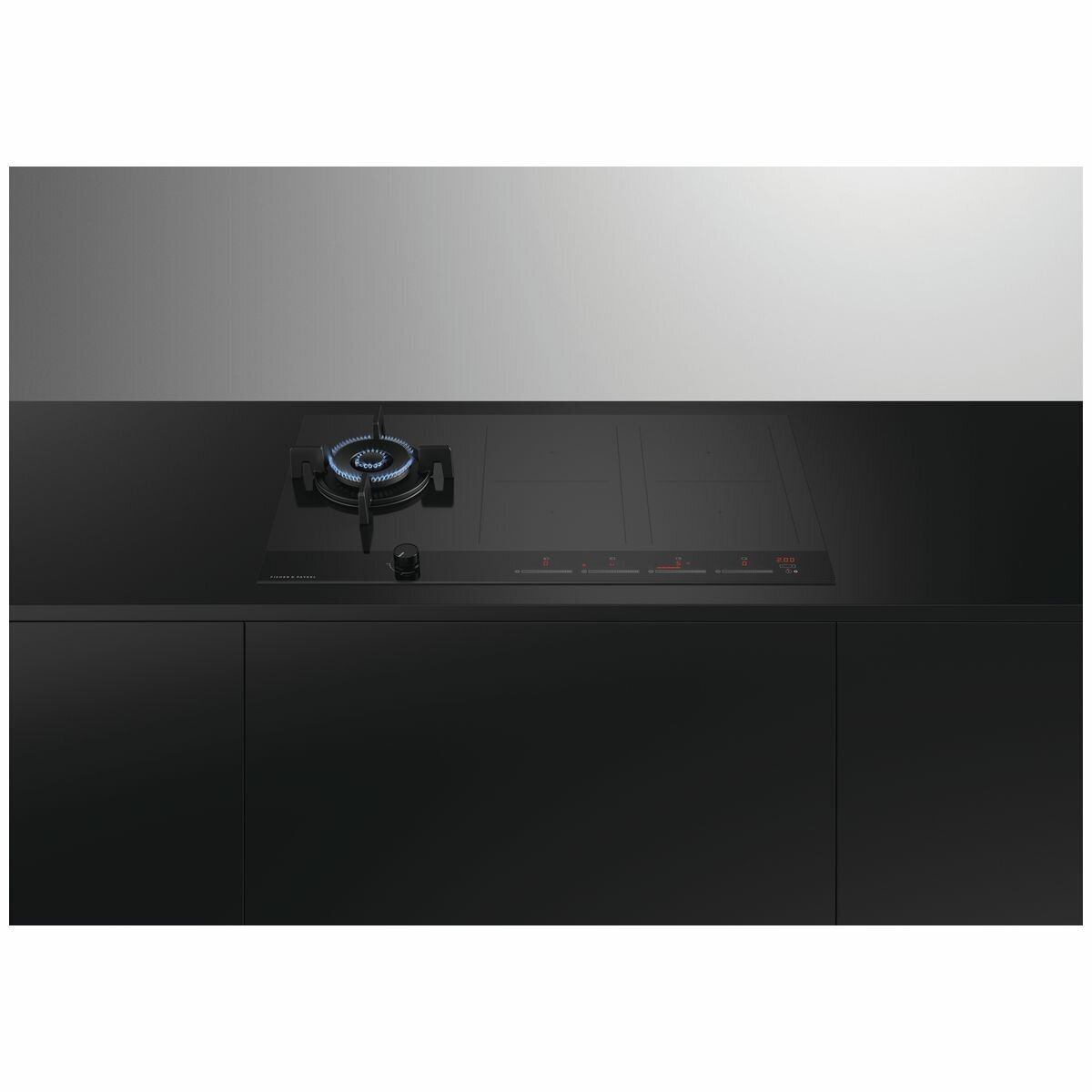 Fisher & Paykel Series 9 90cm Natural Gas Wok Burner and Induction Cooktop CGI905DNGTB4 hero image