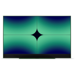 Hubbl Glass 65 Inch QLED 4K Smart TV with Stand Racing Green TVPFX065RAGBUN hero image
