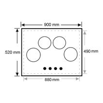 Westinghouse WHC944BA 90cm Ceramic Cooktop hero image