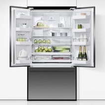 Fisher & Paykel Series 7 569L French Door Refrigerator with Ice and Water Black Stainless Steel RF610ADUB5 hero image