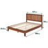 Zinus Double Deluxe Solid Wood Bed Frame Dark Brown AU-PWPBBHE-12D image NaN