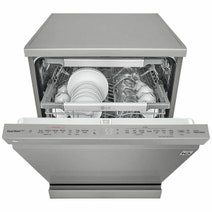 LG 60cm 15 Place QuadWash Dishwasher in Platinum Steel Finish with TrueSteam XD3A25PS hero image