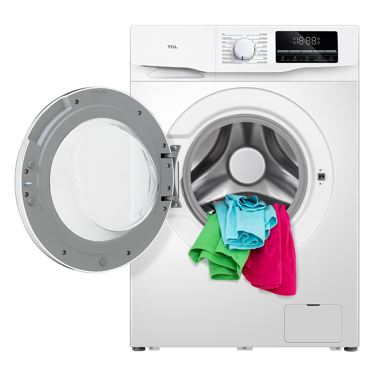 TCL 8.5kg Front Load Washing Machine P619FLW hero image