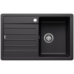 Blanco LEGRA 45S Single Bowl Top Mount Sink with Left Hand Drainer Silgranit Black 528057 hero image
