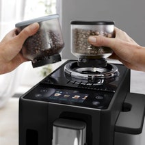 DeLonghi Rivelia With Cool Carafe Fully Automatic Coffee Machine Black EXAM44057B hero image
