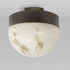 CTO Lighting Lucid 300 Flush Wall Or Ceiling Light - Alabaster and Bronze LUCCW3HABZ image NaN