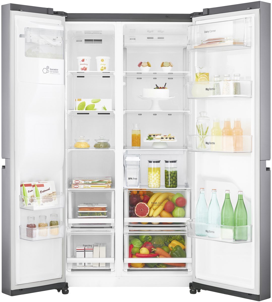 LG 668L Side by Side Fridge Non Plumbed GS L668PNL Appliances Online