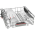 Bosch 60cm Series 4 Freestanding Black Inox Dishwasher SMS4HVB01A image NaN