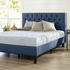 Zinus Harper Double Upholstered Tufted Bed Frame Navy AU-FTTP-NV-D image NaN