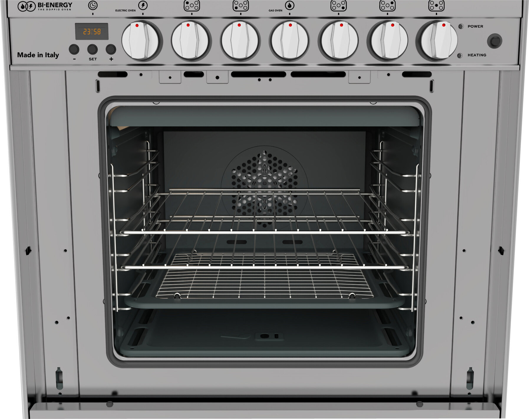 Glem 70cm Dual Fuel Stainless Steel Gas Bi-Energy Freestanding Oven GB765DOP hero image