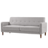 Zinus Adair Modern 3 Seater Sofa with Armrest Pockets Light Grey AU-AD-LG-3P image NaN