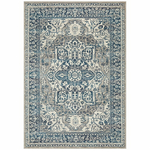 Rug Culture Babylon Power Loomed Rug 400x300 BLN207BLUE400X300 hero image
