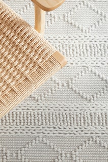 Rug Culture Maison Extra Large White & Natural Rug 320X230CM - MSN-ZOE-320X230 hero image