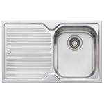 Oliveri DZ122NTH Diaz Single Bowl Left Hand Drainer Sink hero image