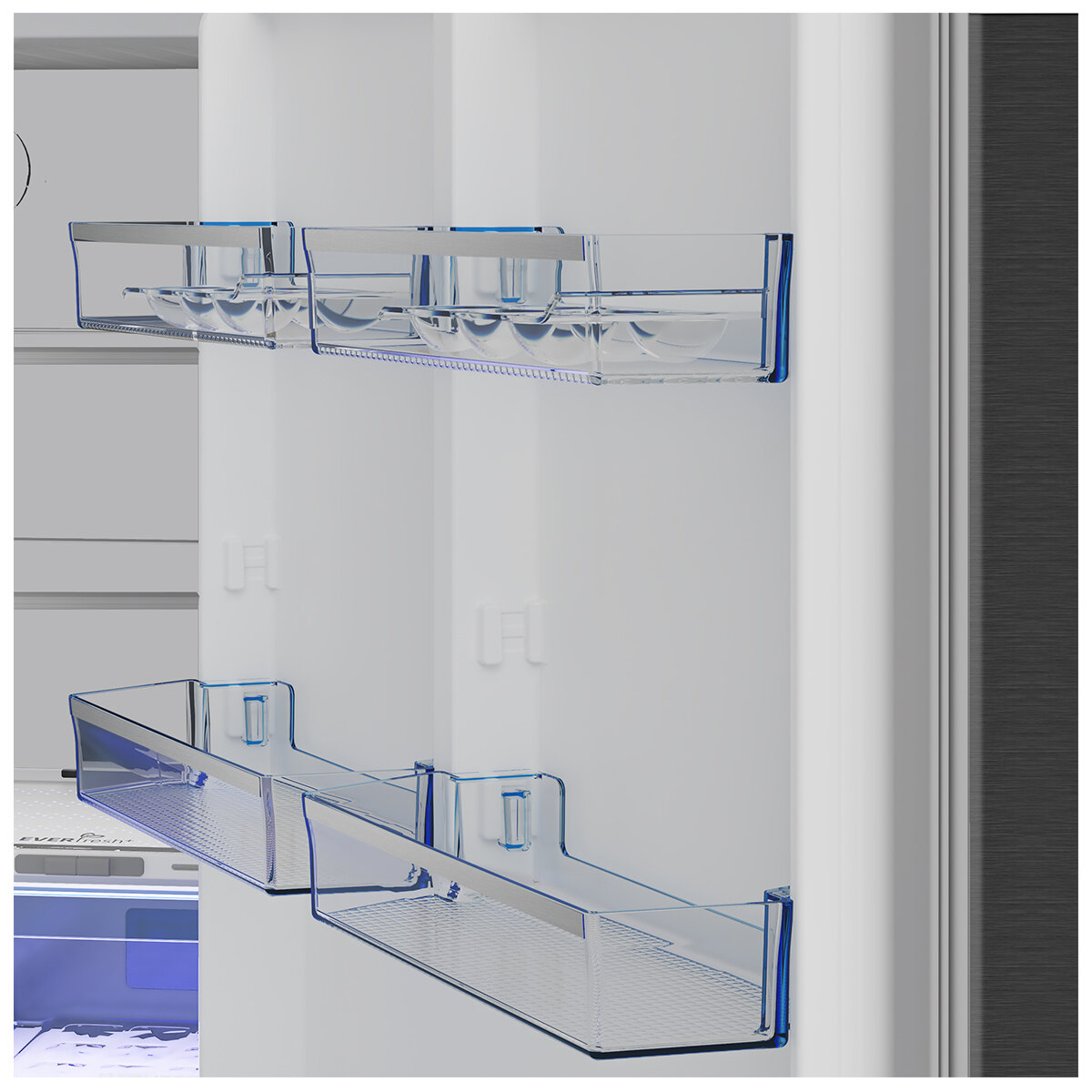 Beko 445L Bottom Mount Refrigerator Dark Pearl Steel BBMB445PDX hero image