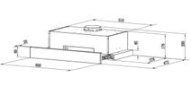 Trinity 60cm Built-in Slideout Rangehood Front Recirculation TR91260 hero image