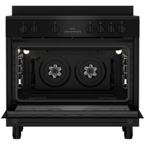 Beko 90 cm Black Twin Fan Freestanding Oven with Ceramic Cooktop BFCB917CMB hero image