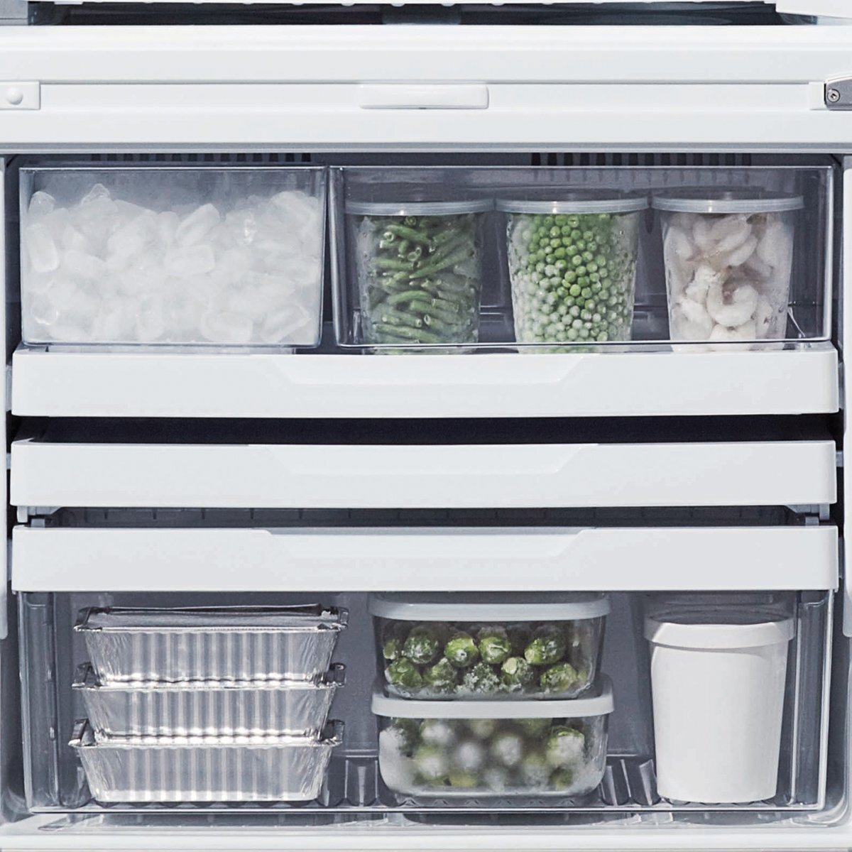 Fisher & Paykel Series 5 494L ActiveSmart Bottom Mount Fridge with Ice and Water Stainless Steel Right Hinge E522BRXFDU5 hero image