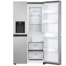 LG 635L Side by Side Fridge with Non-plumbed Ice & Water Dispenser Stainless Steel GS-N600PL hero image